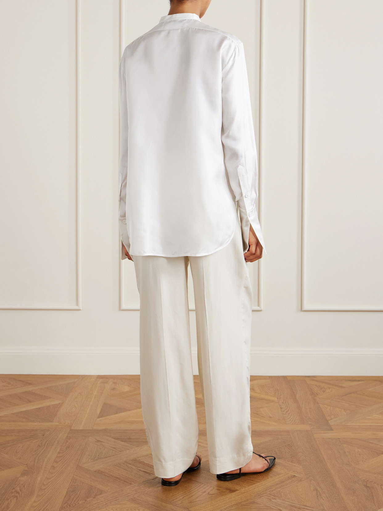 Tuxedo Silk-Twill Shirt