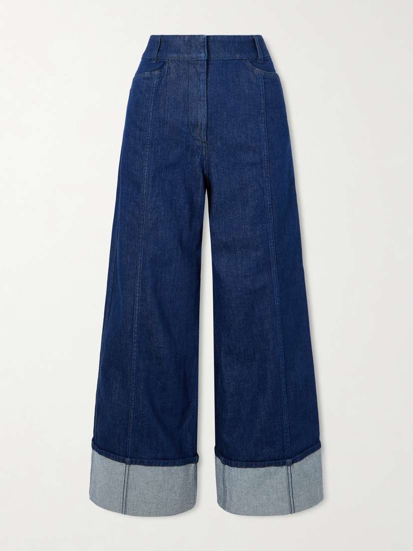 Another Tomorrow Organic High-rise Wide-leg Jeans