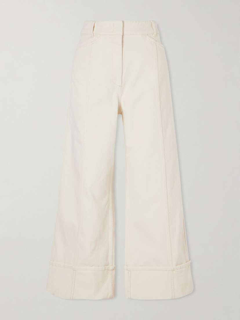 Another Tomorrow Organic Wide-leg Jeans