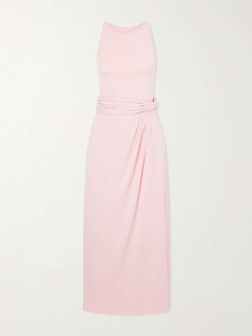 Another Tomorrow Stretch-jersey Midi Dress
