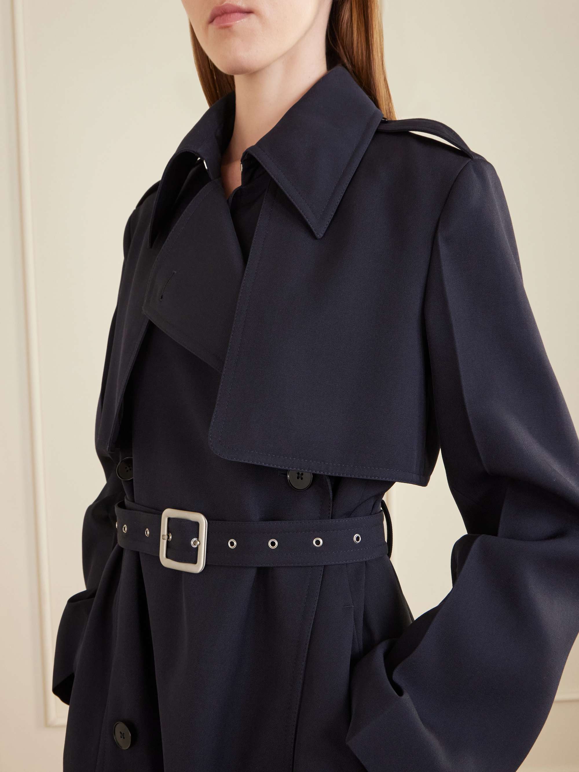 JIL SANDER 21SS ハーフライニングコットントレンチコート 48 Jil Sander トレンチコート | ブラウン | FARFETCH JP