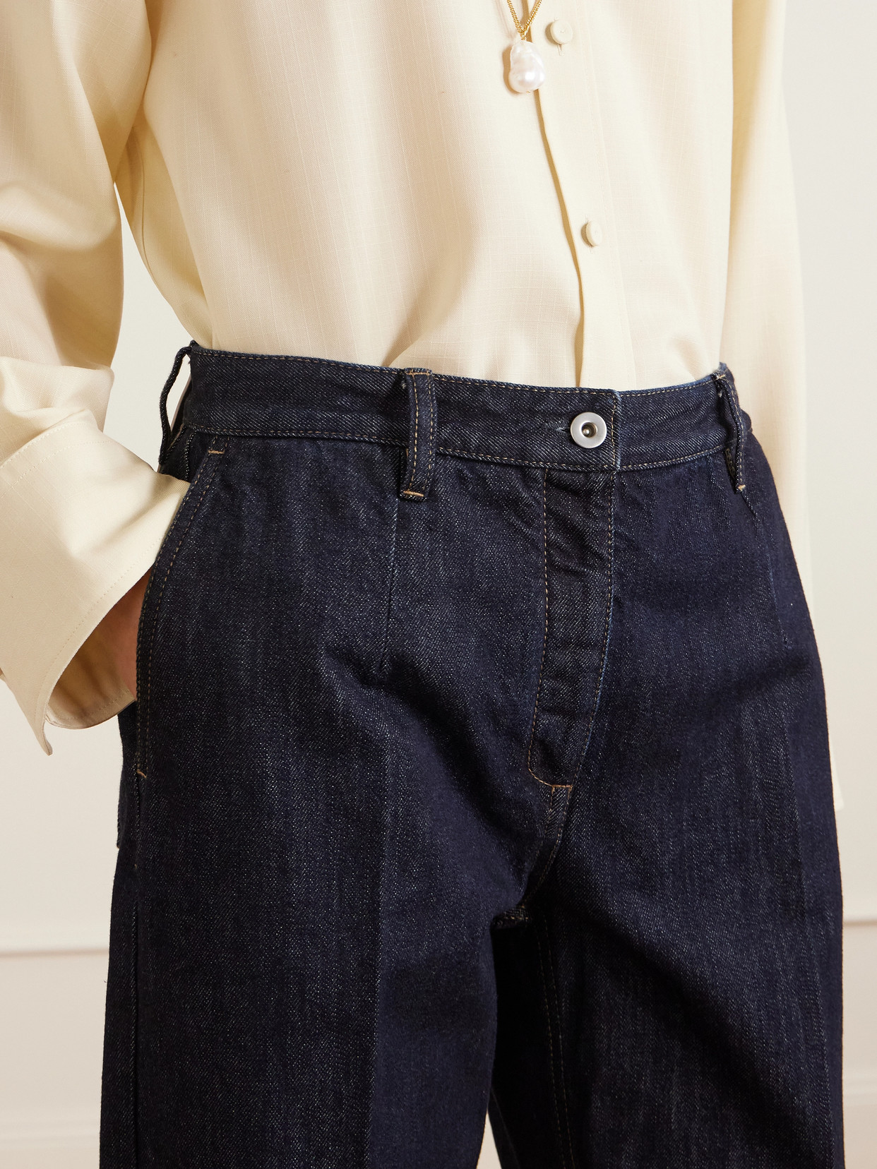 Jil Sander Mid-rise Straight-leg Jeans In Blue