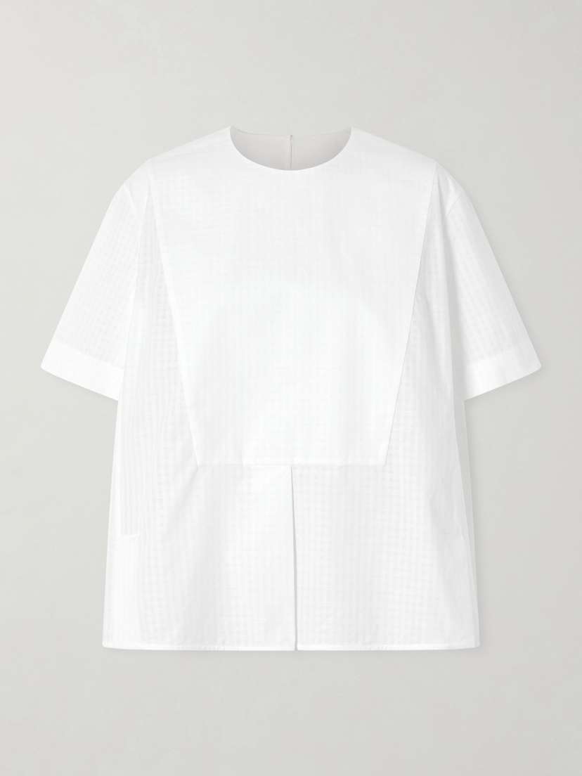 Jil Sander Checked Cotton T-shirt