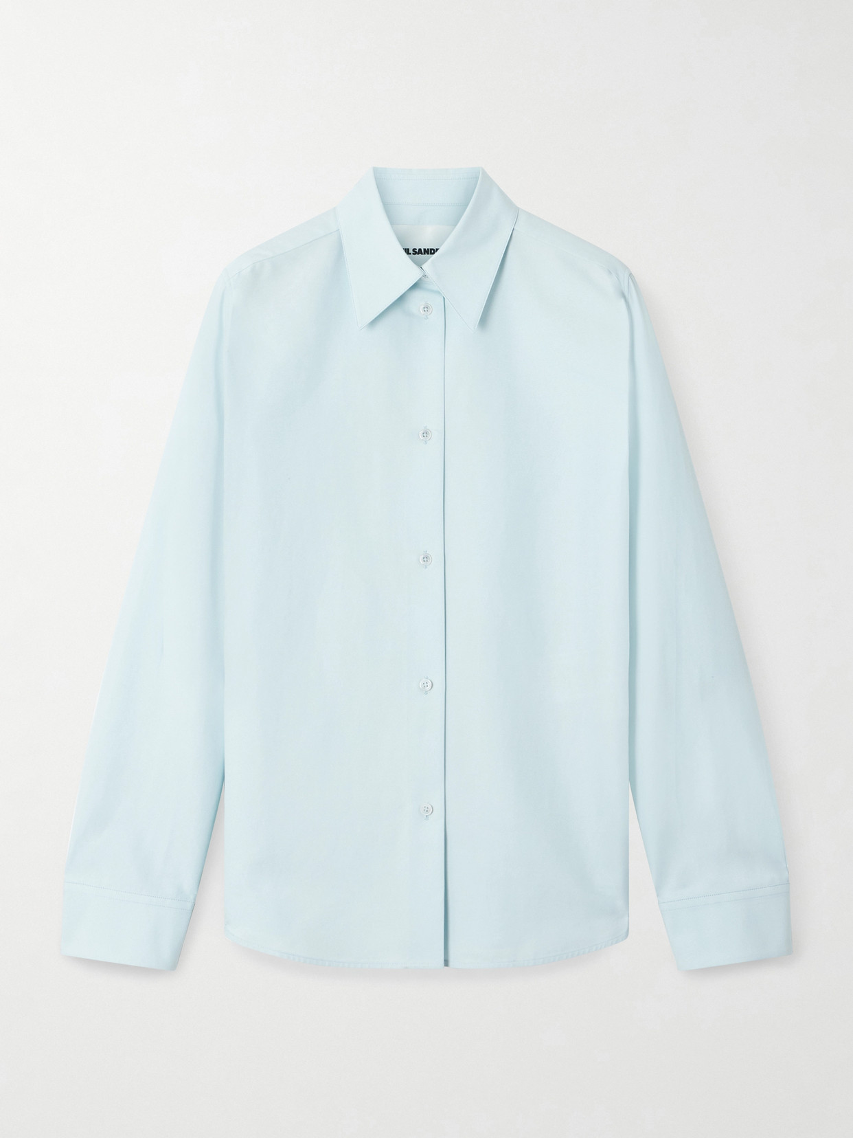 Jil Sander Cotton-poplin Shirt In Blue
