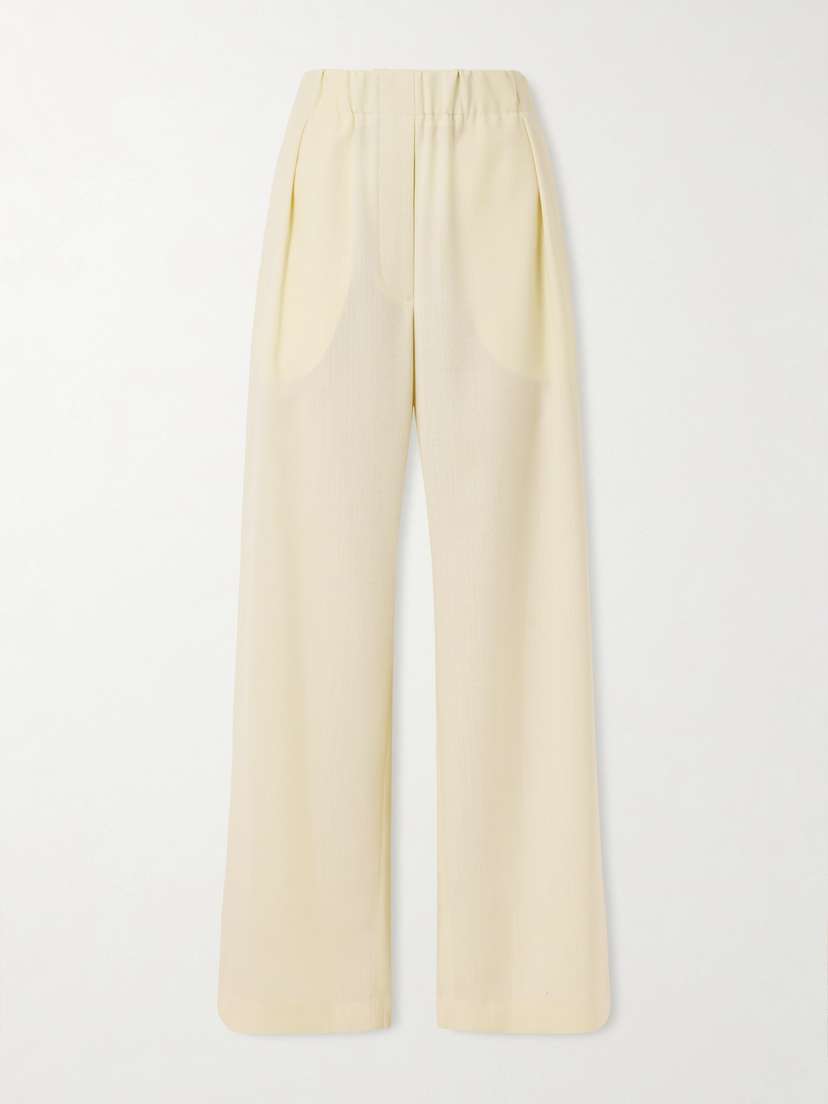 Jil Sander Wool-ripstop Wide-leg Pants