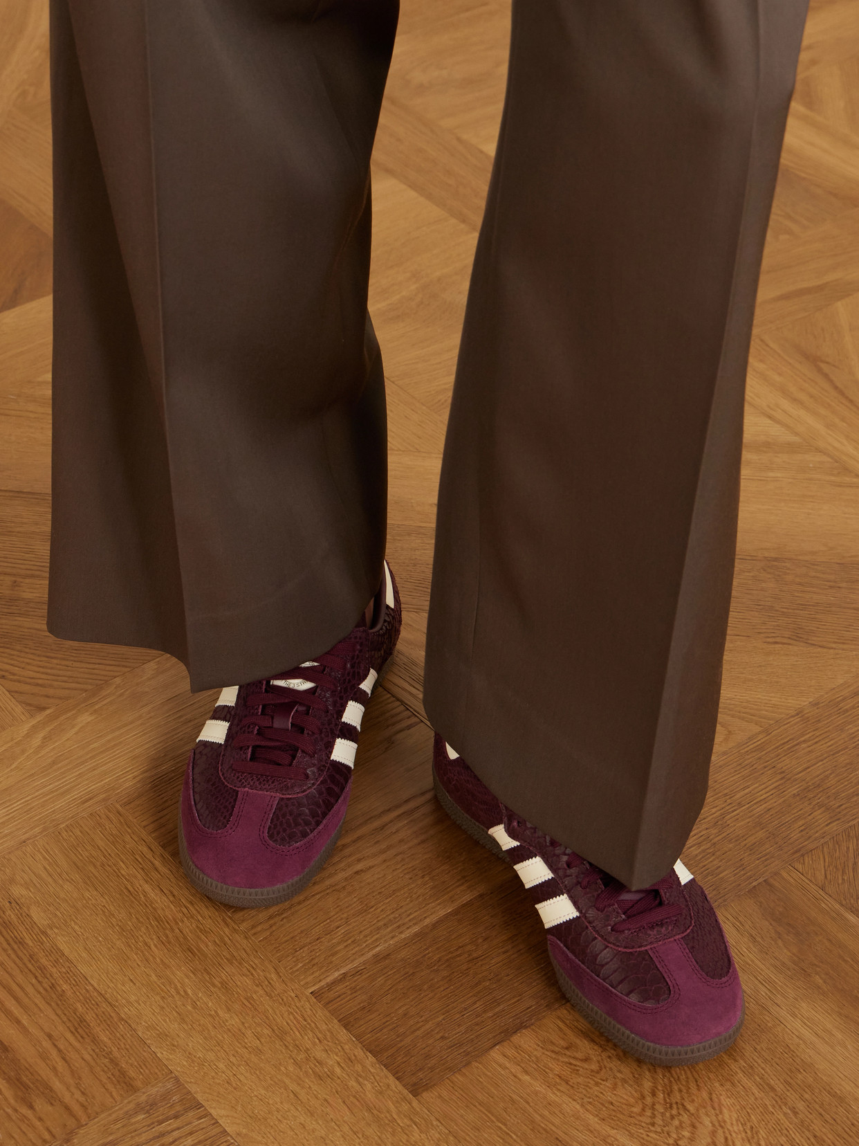 Samba Og Snake-Effect Sneakers