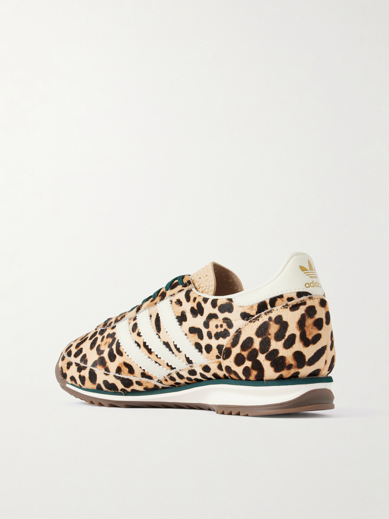 Sl 72 Og Leather-Trimmed Leopard-Print Sneakers