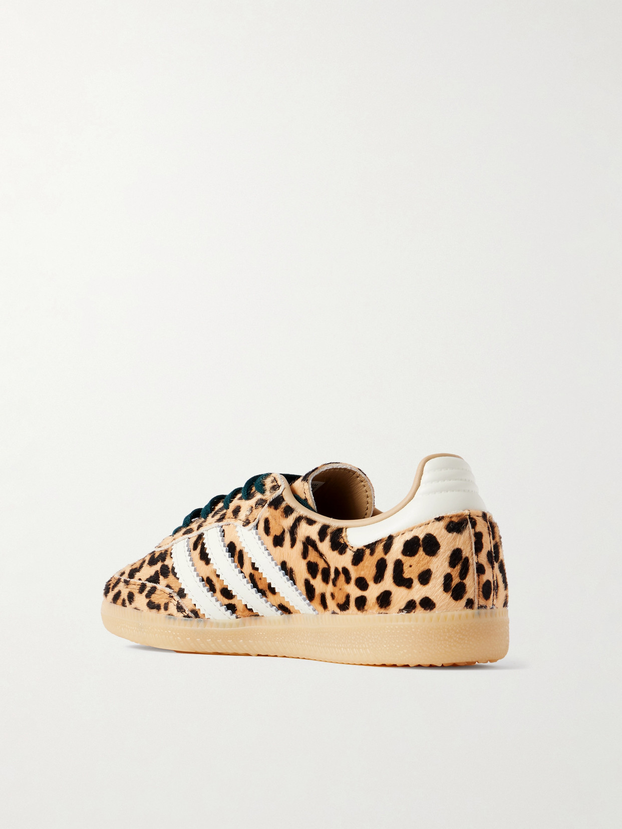 Samba Og Leather-Trimmed Leopard-Print Calf-Hair Sneakers