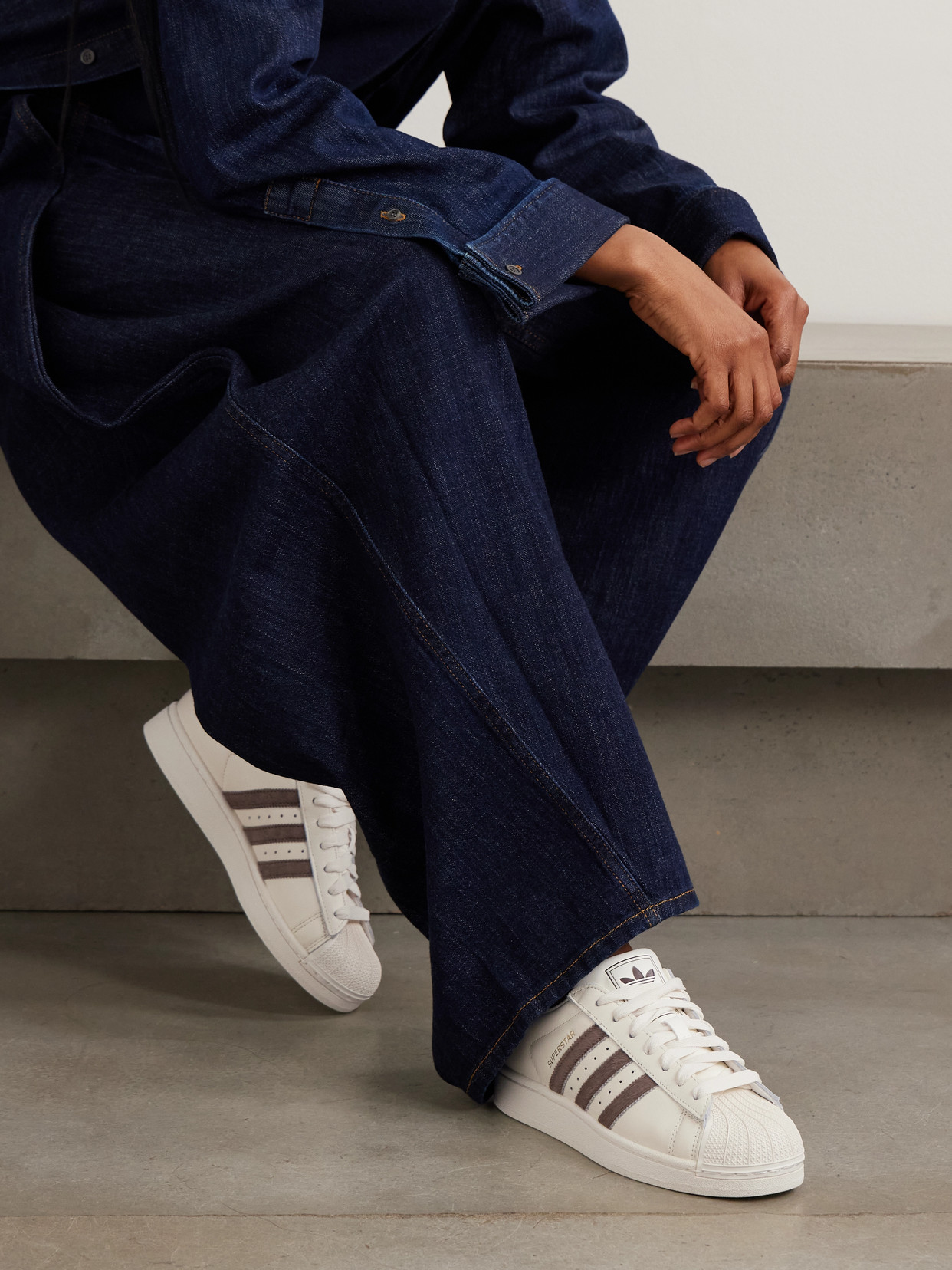 Superstar Ii Calf Hair-Trimmed Sneakers