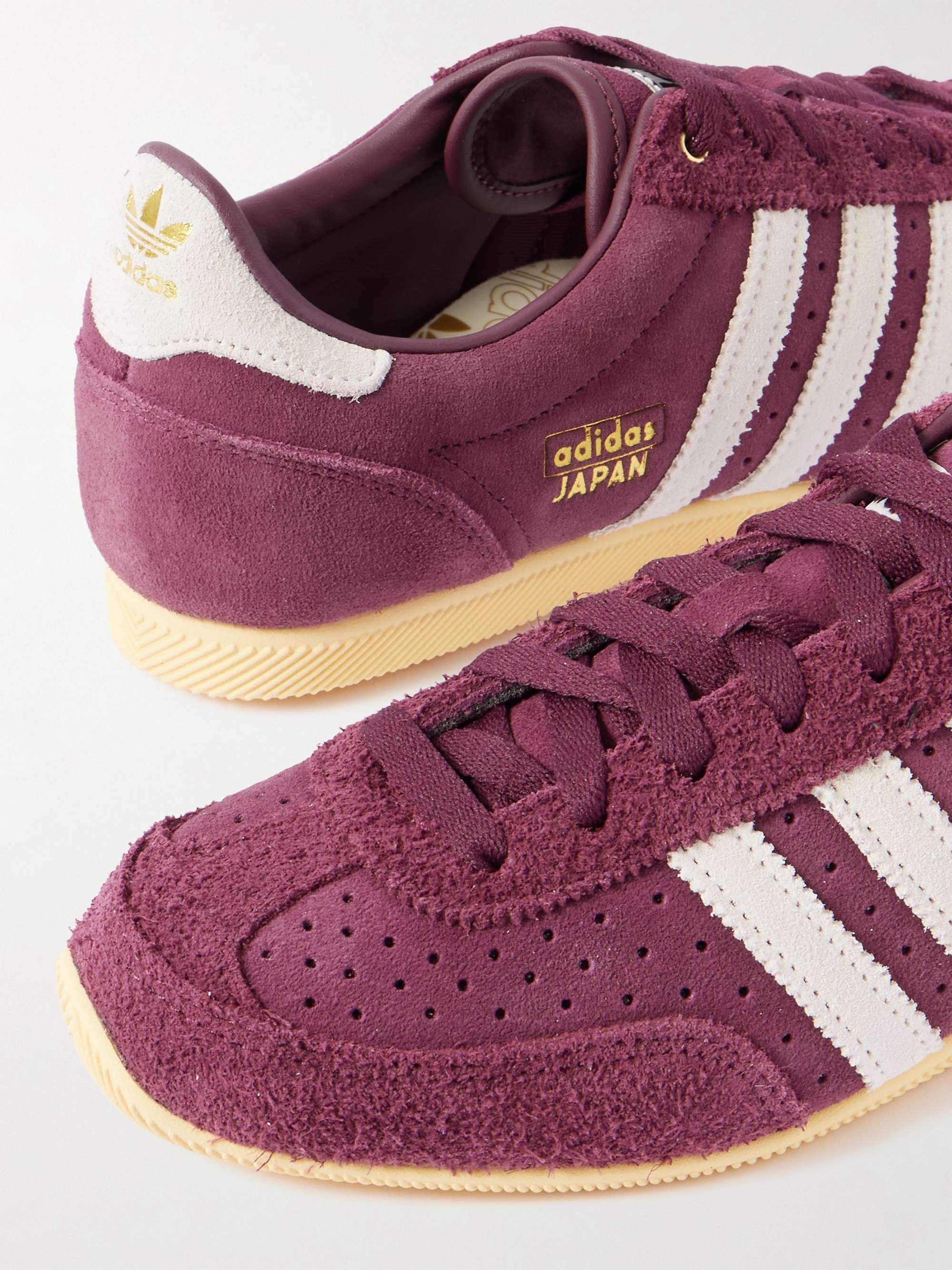 ADIDAS ORIGINALS Japan leather-trimmed suede sneakers | NET-A-PORTER