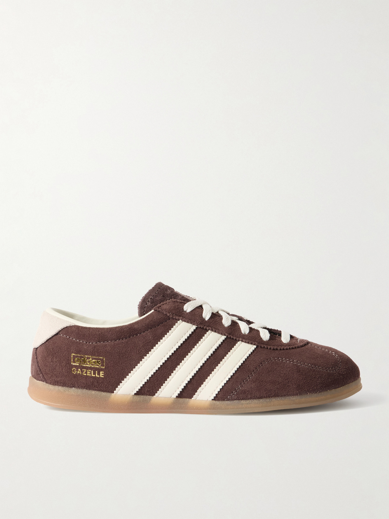 adidas Originals - Gazelle Lo Pro Leather-trimmed Suede Sneakers - Chocolate