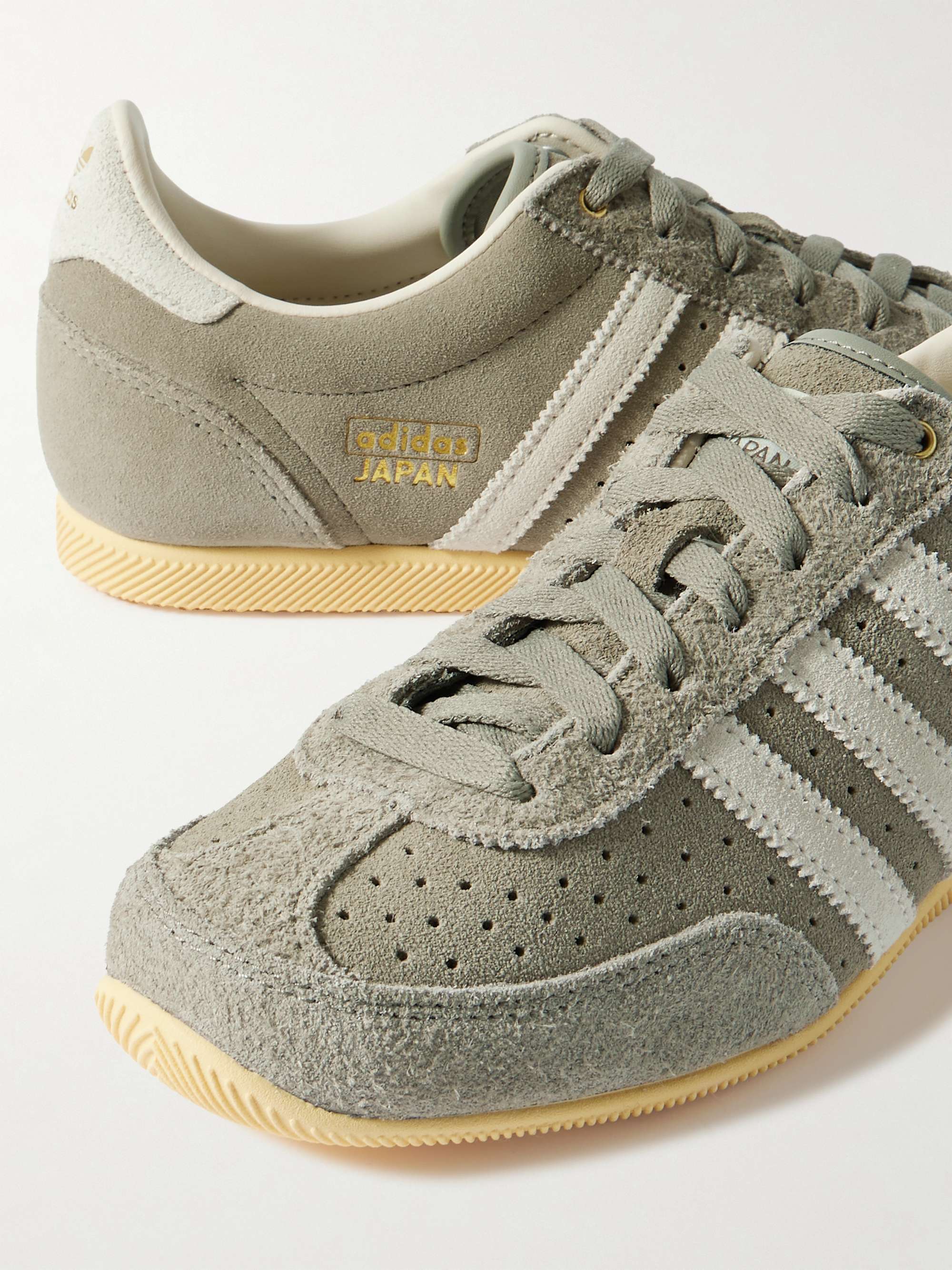 ADIDAS ORIGINALS Japan W perforated suede sneakers | NET-A-PORTER