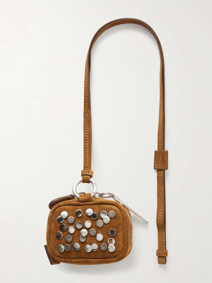 Acne Studios Camero Studded Suede Airpods Case