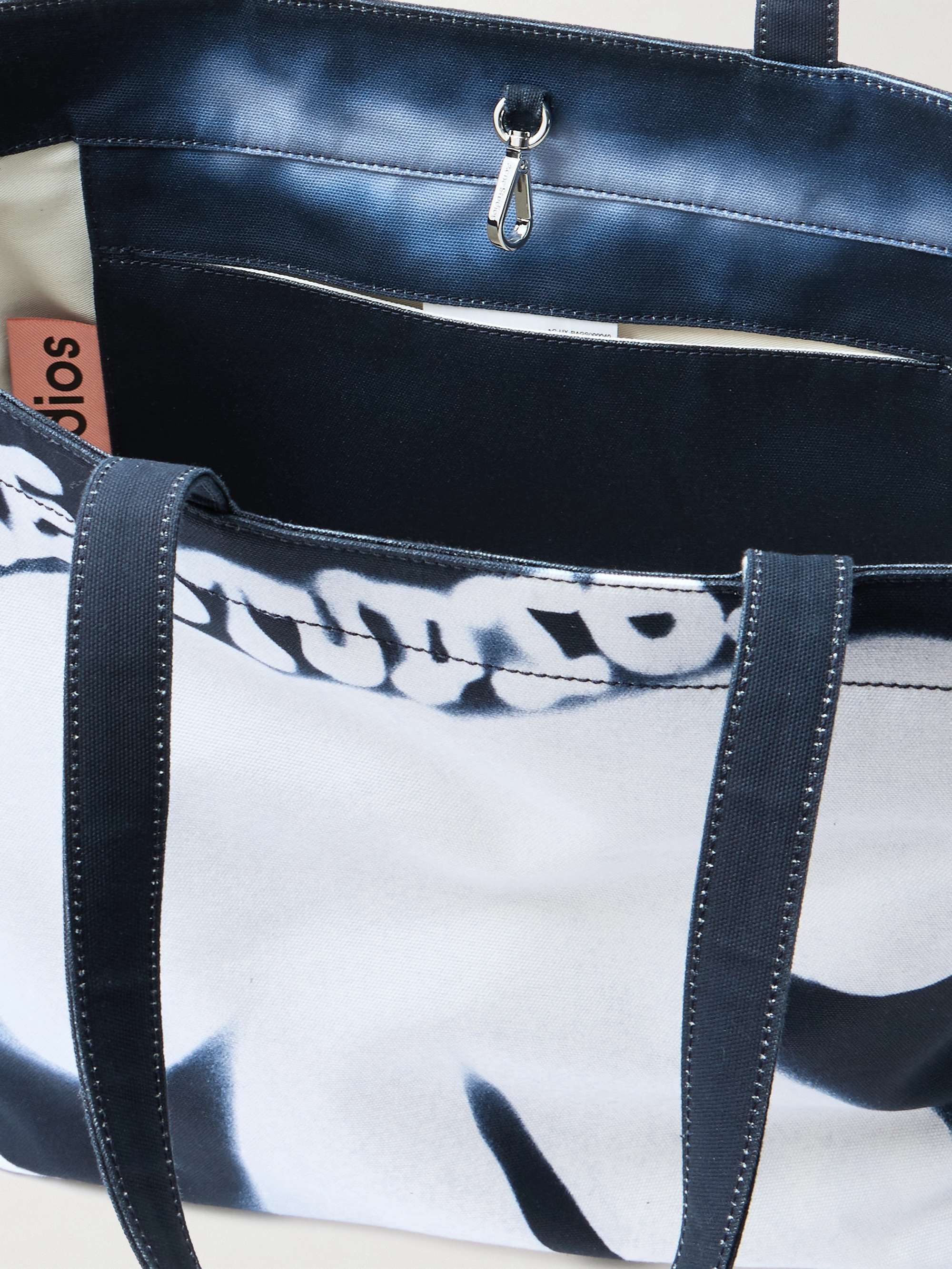ACNE STUDIOS Logo printed cotton-canvas tote | NET-A-PORTER