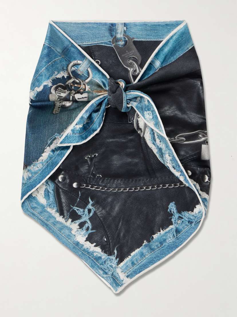 Acne Studios Printed Silk Scarf
