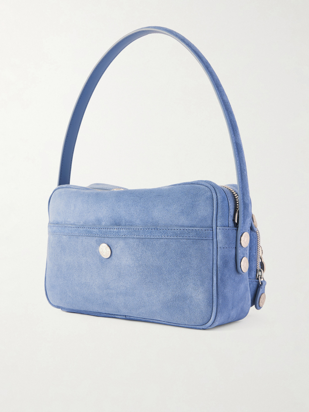 Acne Studios Suede Shoulder Bag In Blue