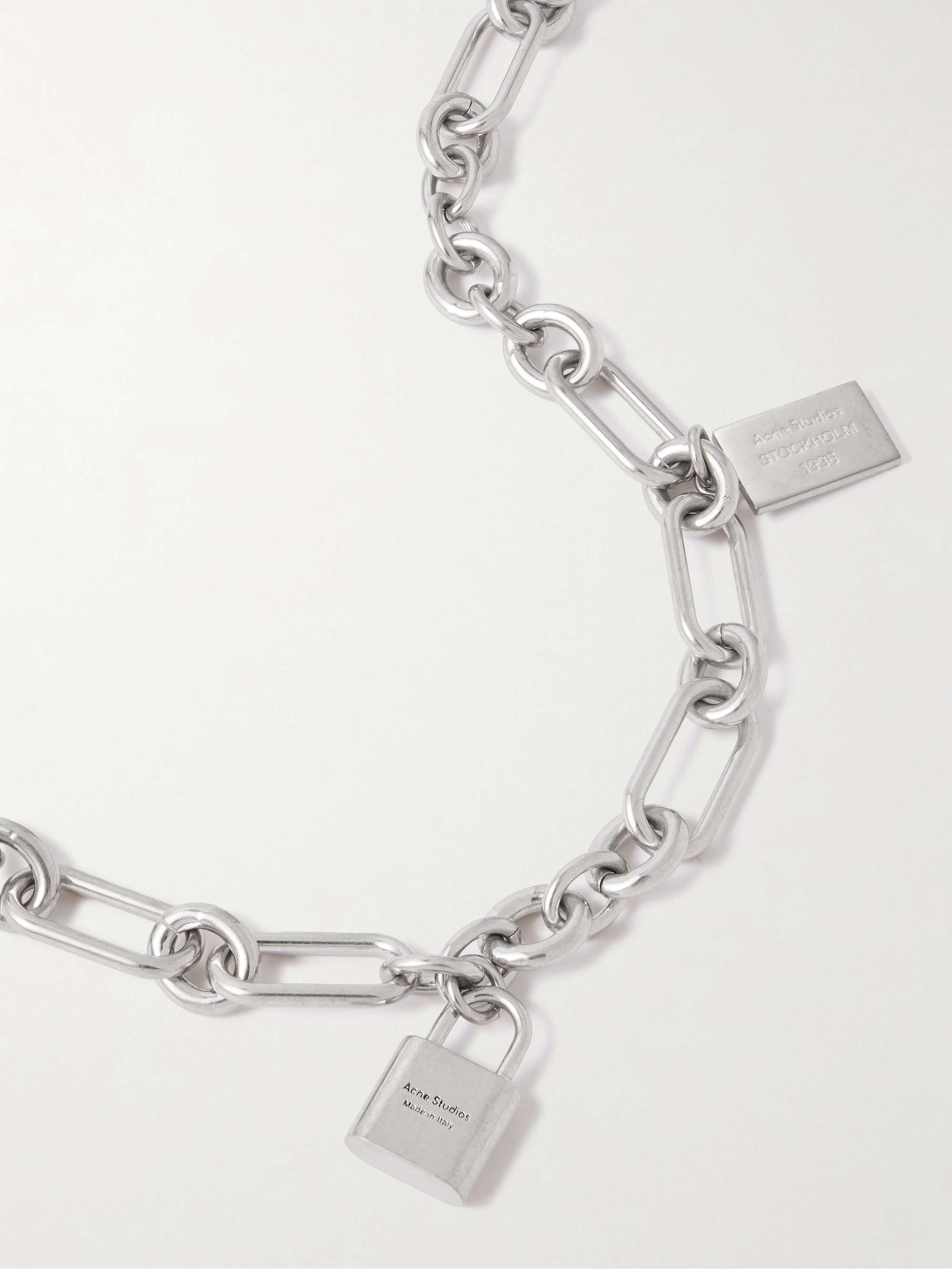 ACNE STUDIOS Silver-tone necklace | NET-A-PORTER