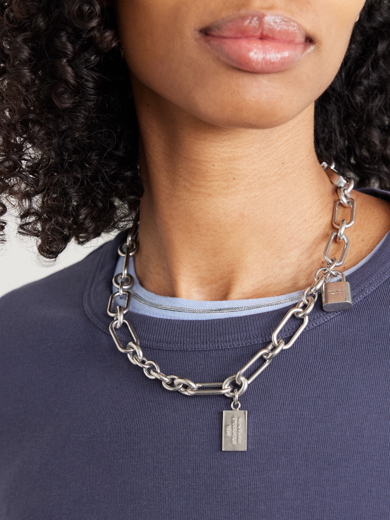 Acne Studios Silver-tone Necklace In Silver