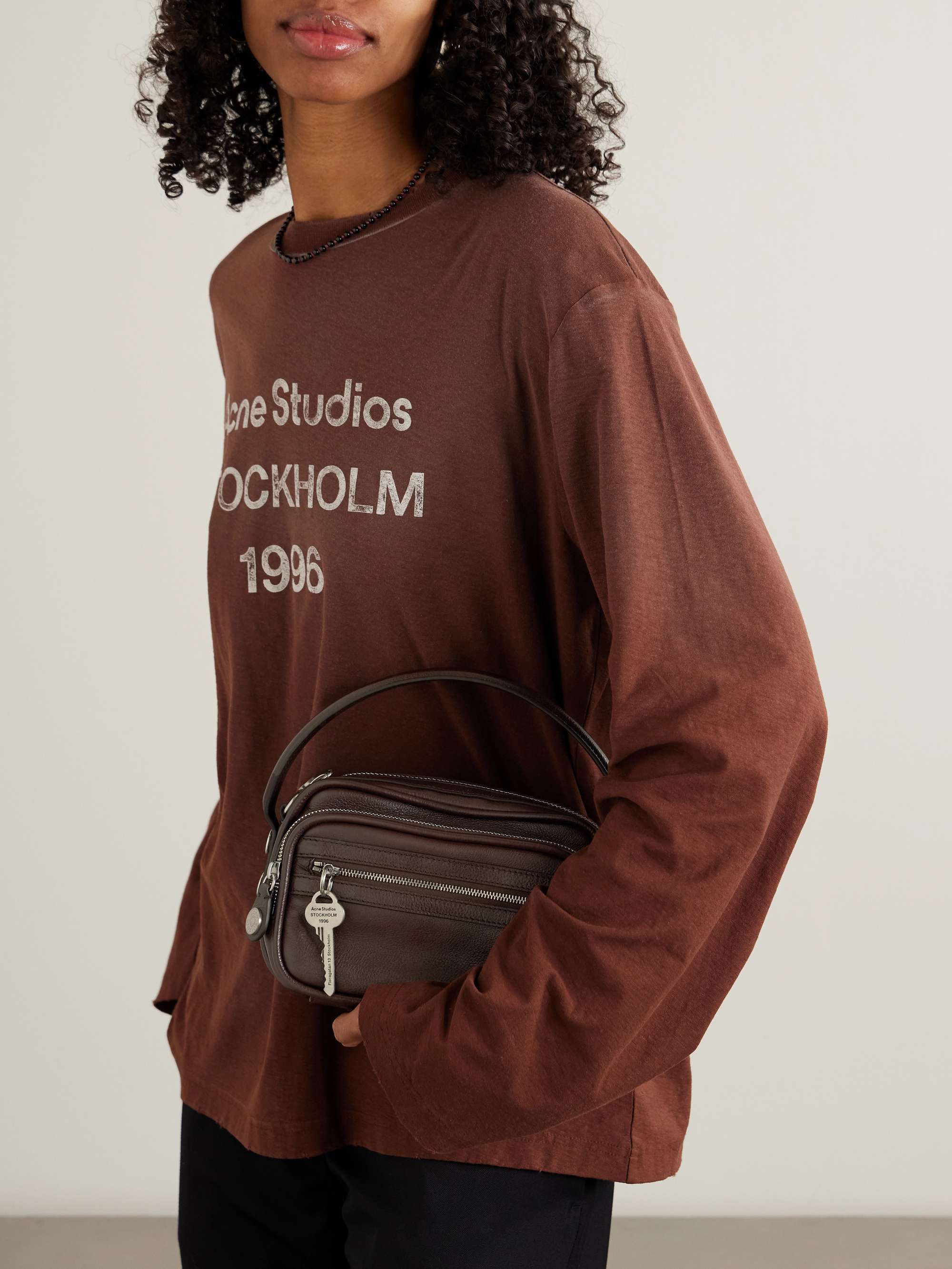 ACNE STUDIOS Camero Kit embellished leather shoulder bag | NET-A