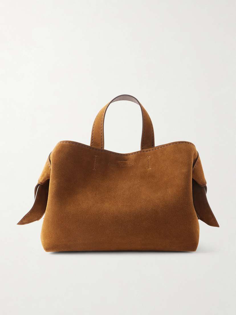Acne Studios Musubi Knotted Suede Tote