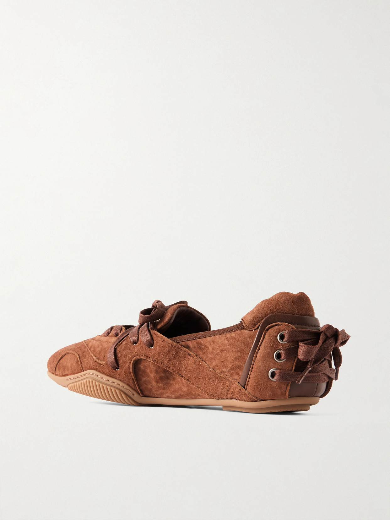 Acne Studios Brown Sneakers With Classic Silhouette And Smooth Finish