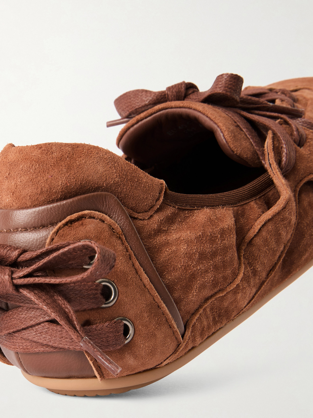 Acne Studios Brown Sneakers With Classic Silhouette And Smooth Finish