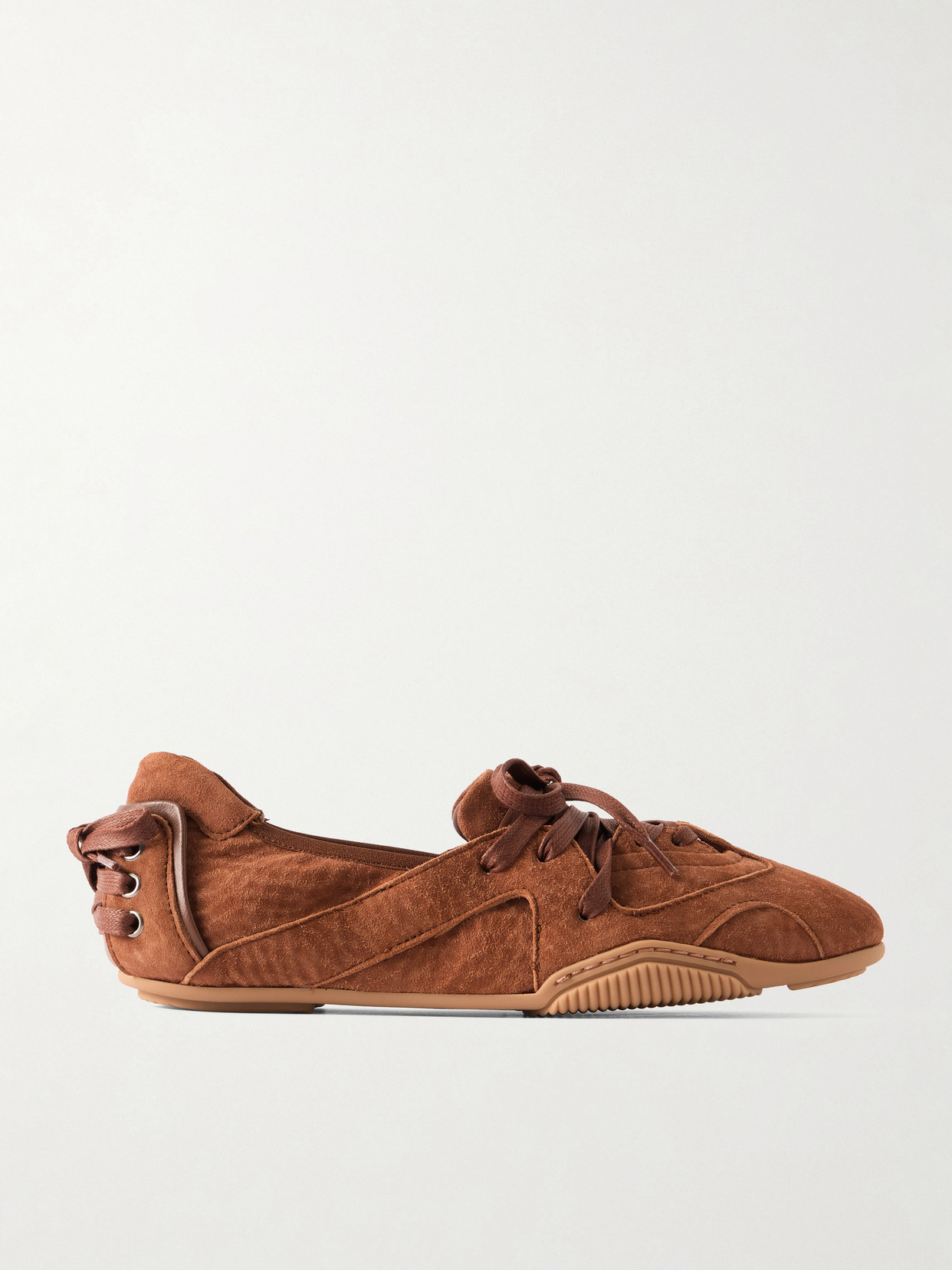 Acne Studios Brown Sneakers With Classic Silhouette And Smooth Finish