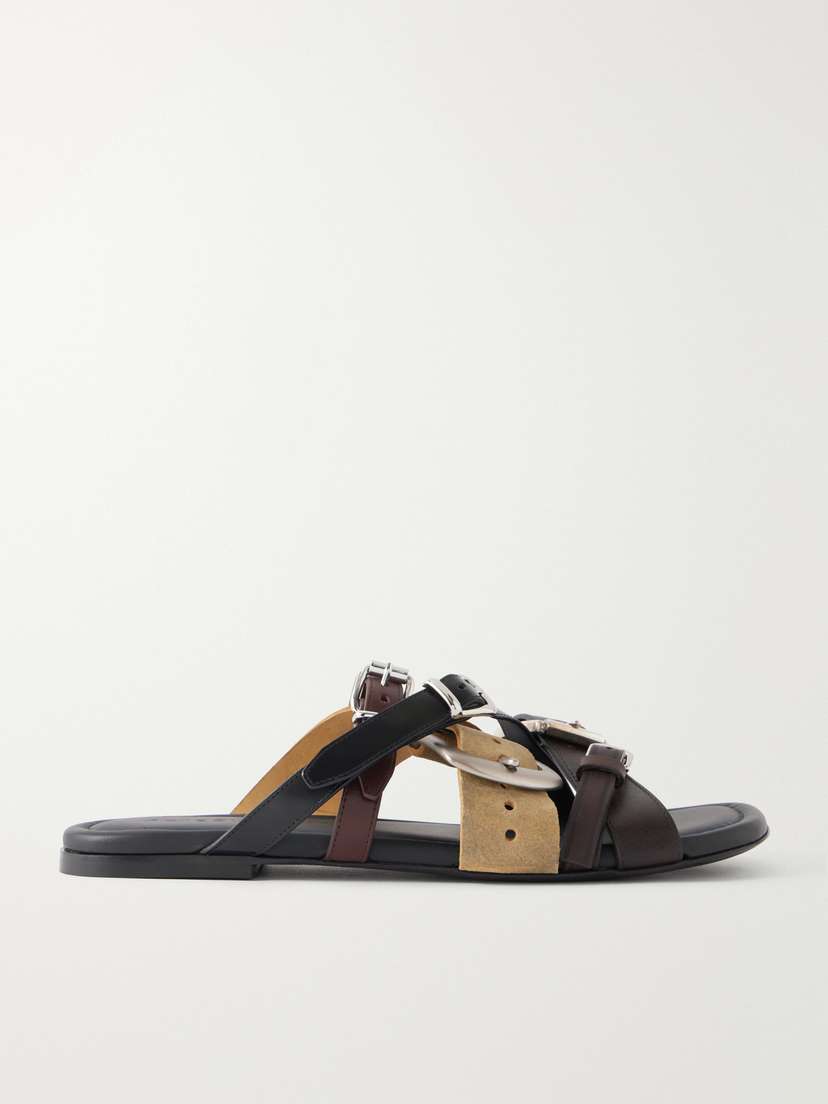 Acne Studios Buckled Leather Sandals