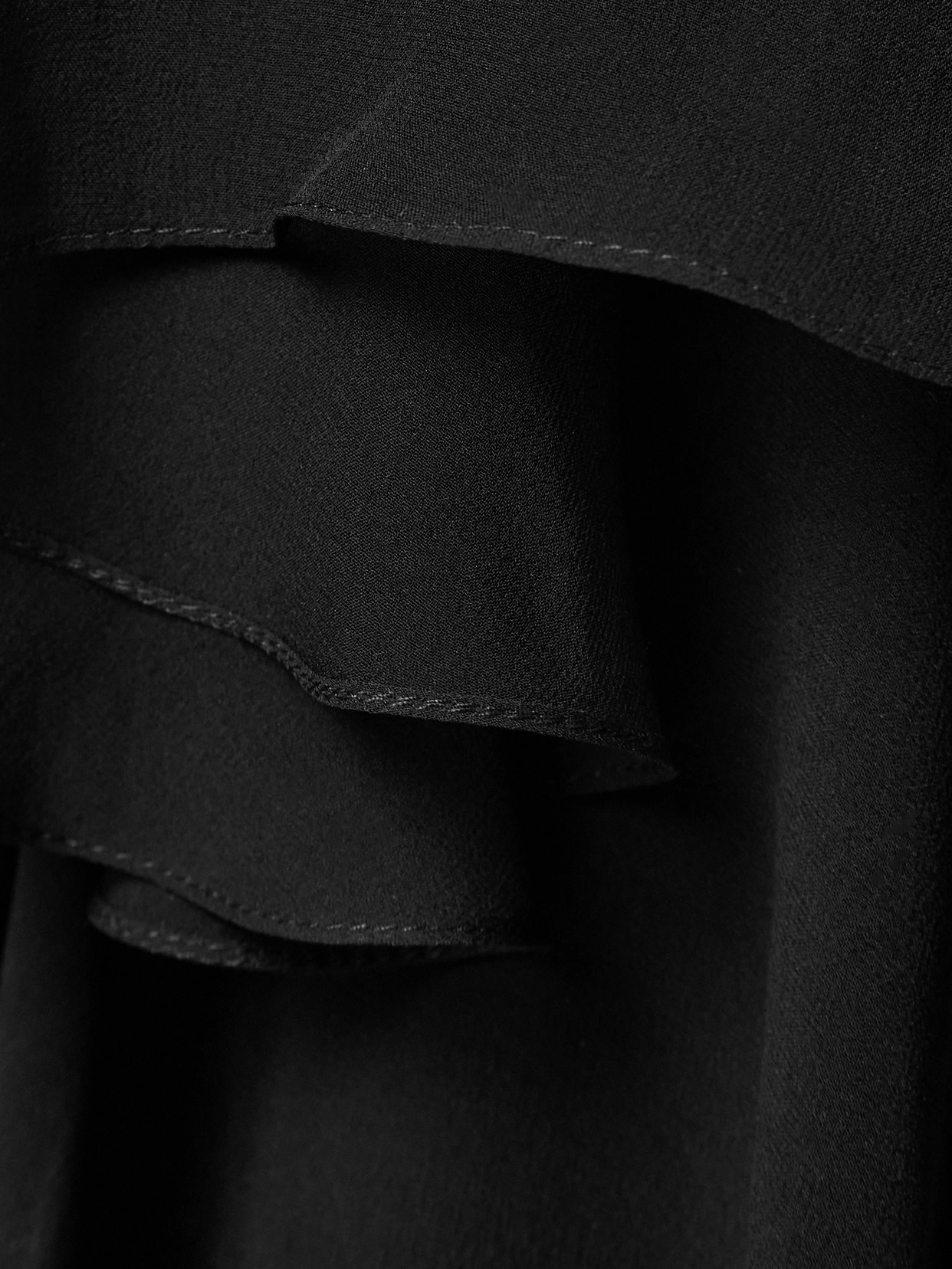 Sharon Wauchob Tiered Silk-chiffon Wide-leg Pants In Black