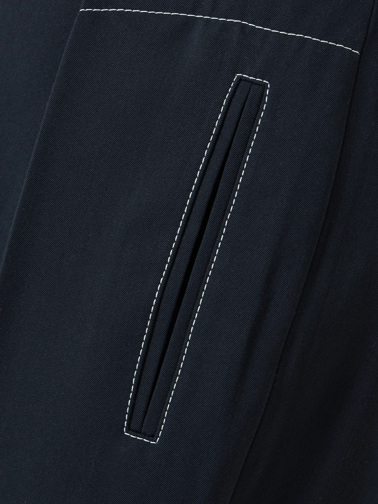 Sharon Wauchob Arch Topstitched Paneled Pleated Wool-twill Tapered Pants In Blue