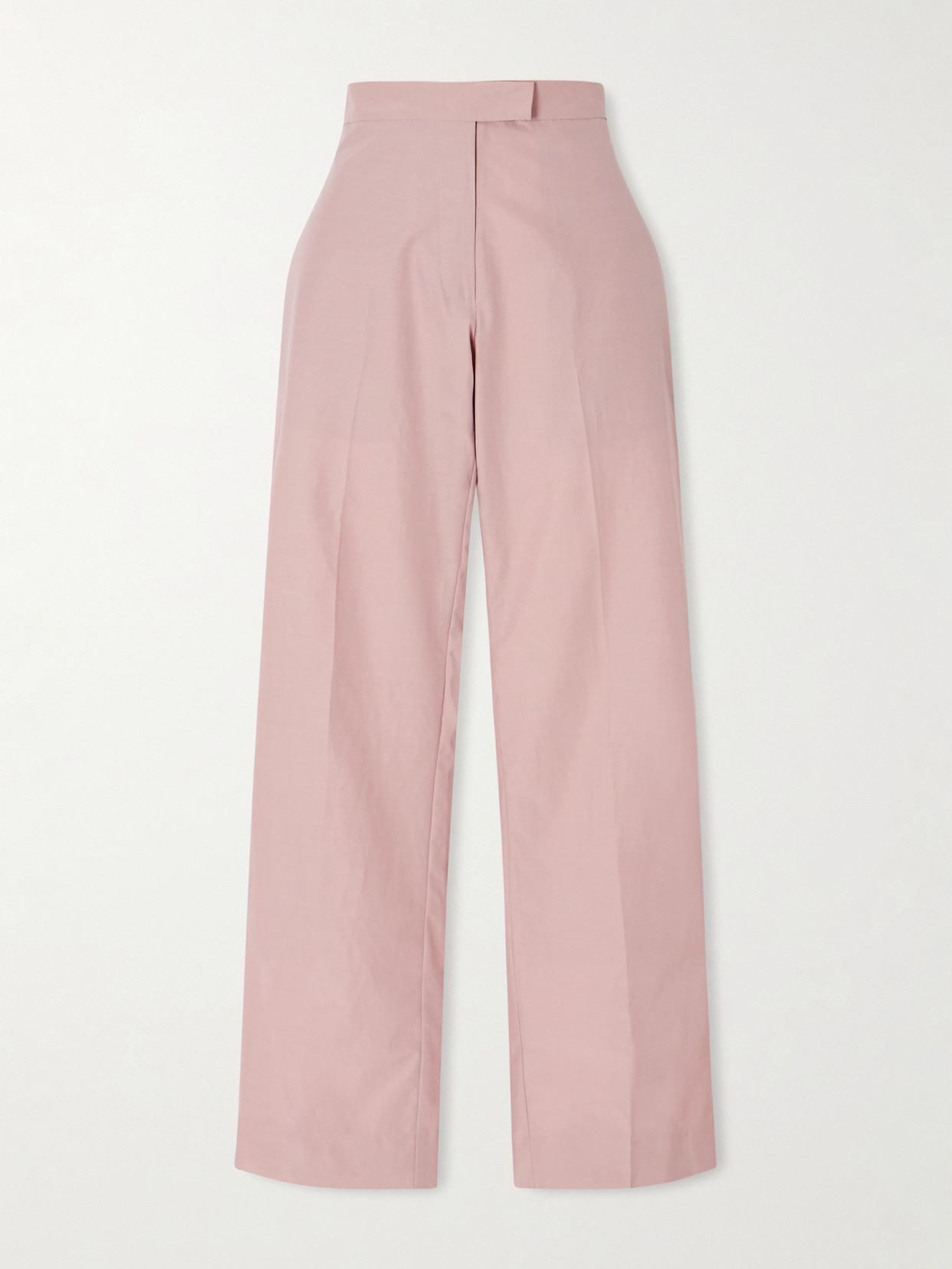 Sharon Wauchob Orla Icon Cotton And Silk-blend Pants In Pink