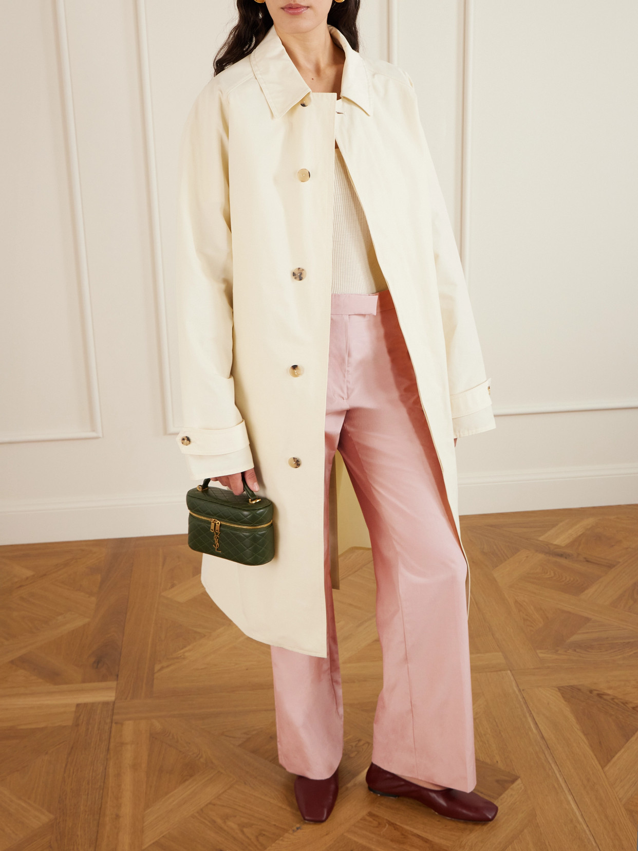 Sharon Wauchob Orla Icon Cotton And Silk-blend Pants In Pink