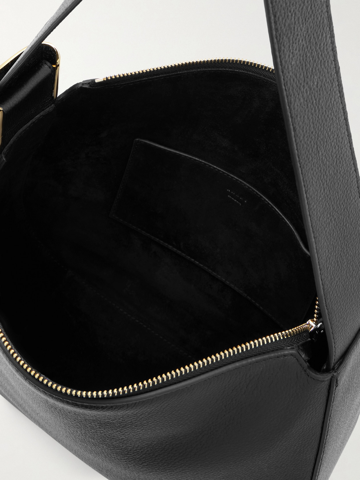 Amanu The Zambia Embellished Textured-leather Shoulder Bag In Black