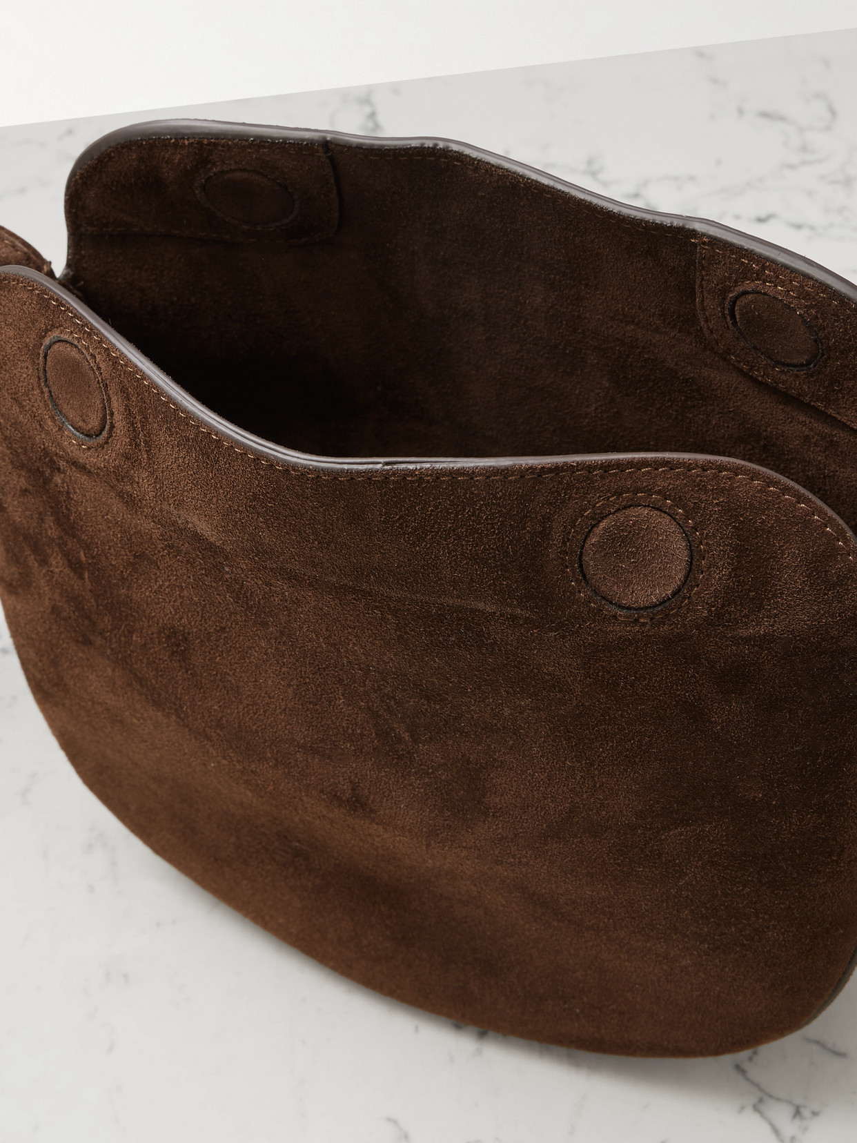 Amanu The Zambia Embellished Suede Tote In Brown