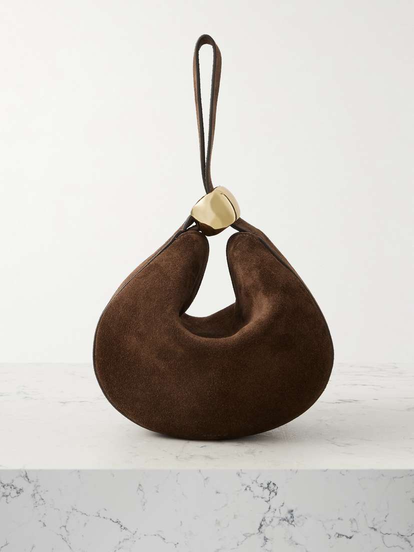 AMANU The Zambia Embellished Suede Tote