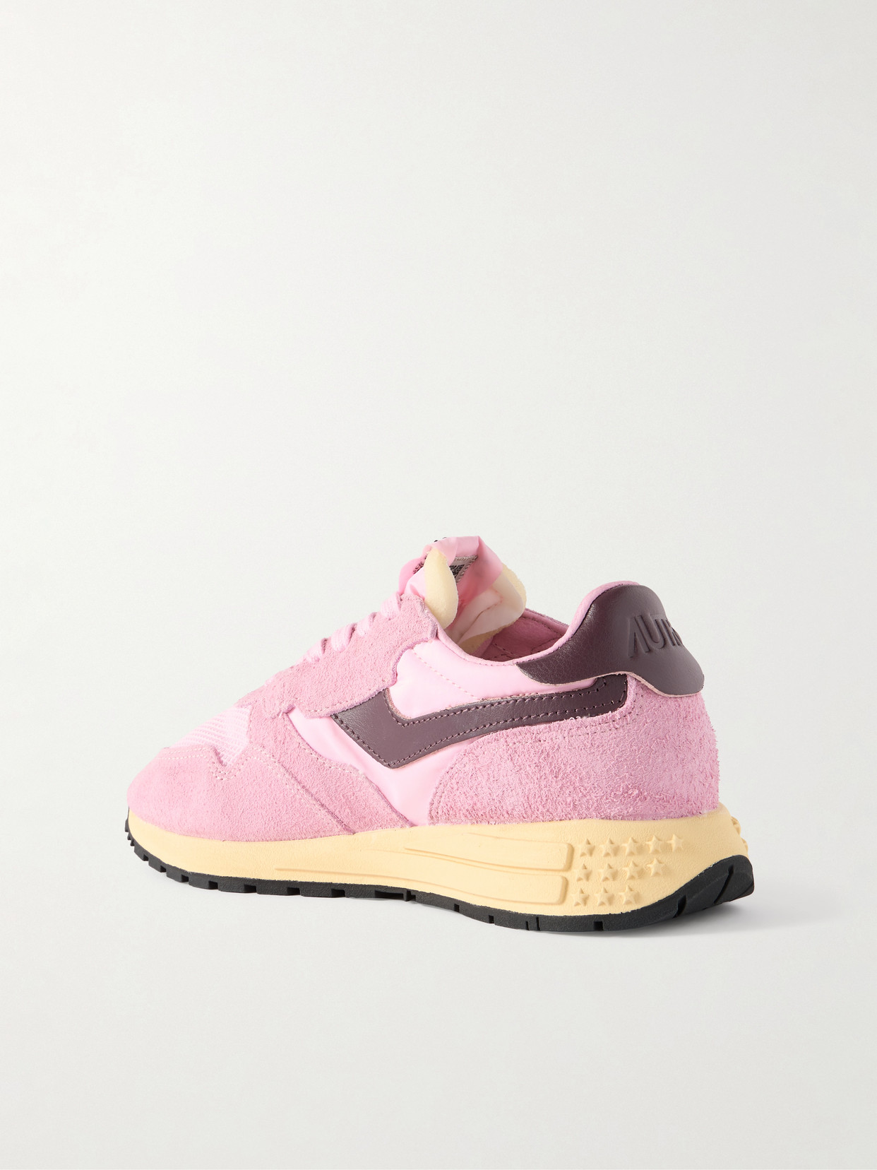 Reelwind Leather-Trimmed Suede And Sneakers