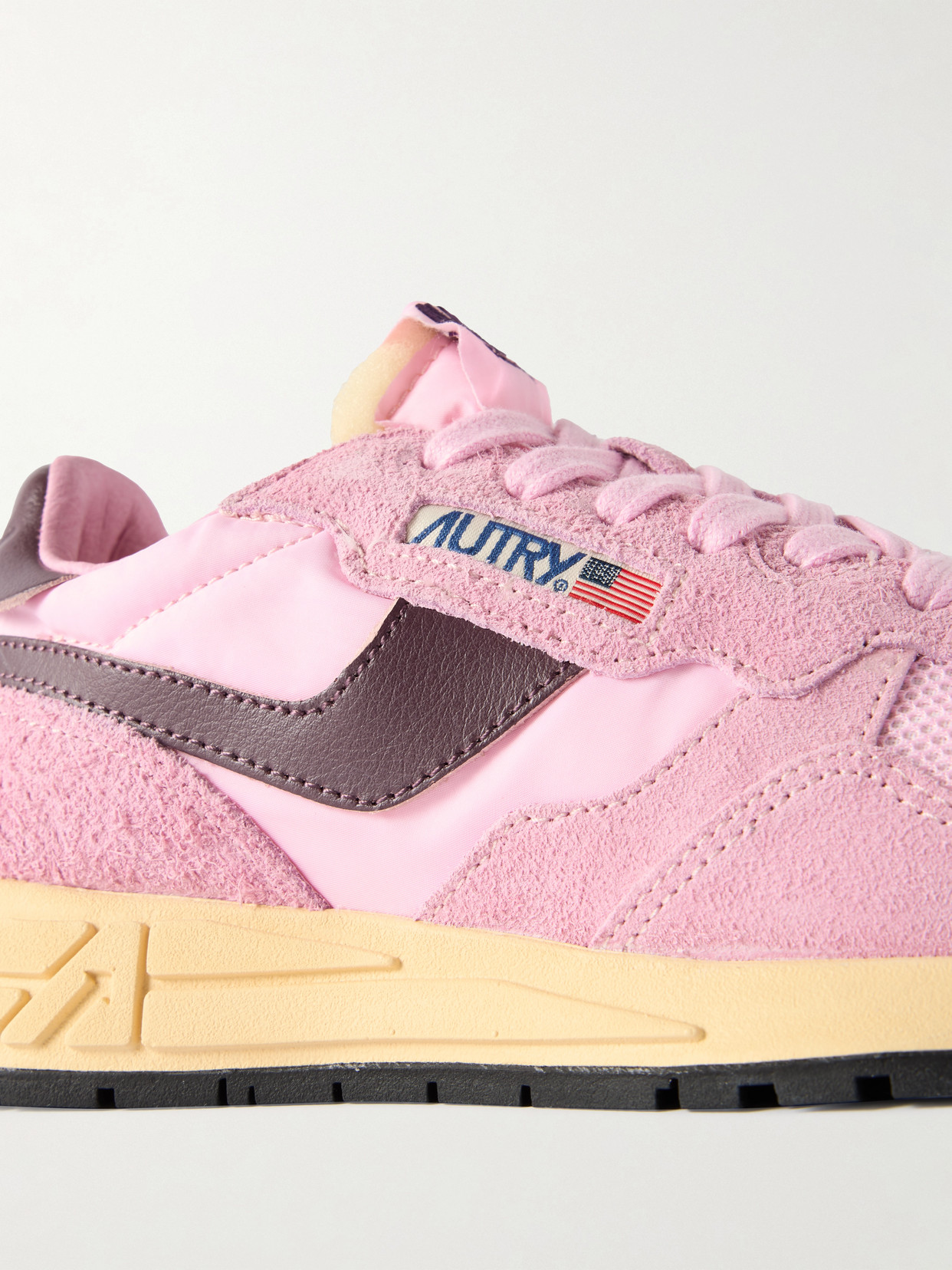 Reelwind Leather-Trimmed Suede And Sneakers