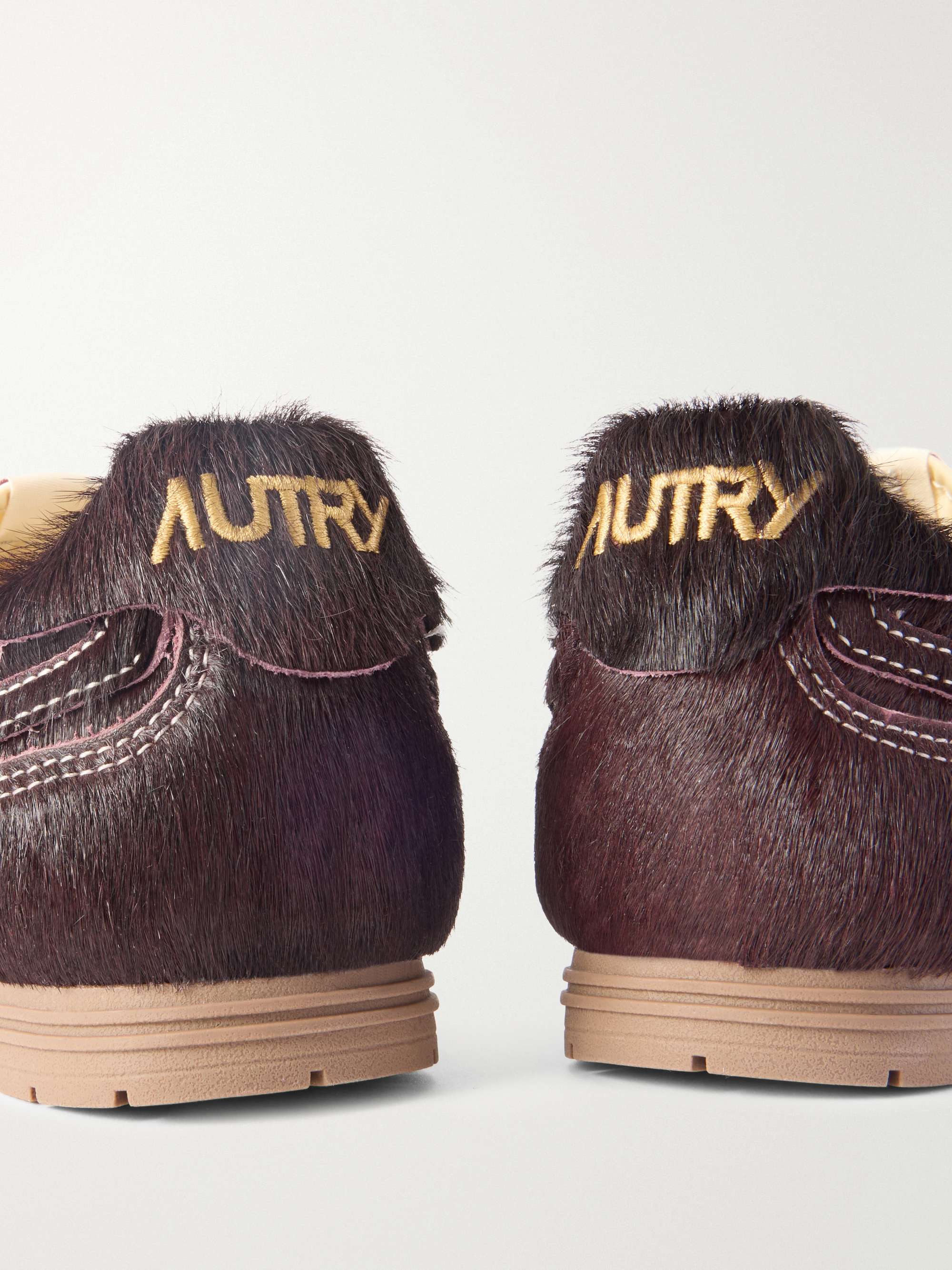 AUTRY Windspin calf hair sneakers | NET-A-PORTER