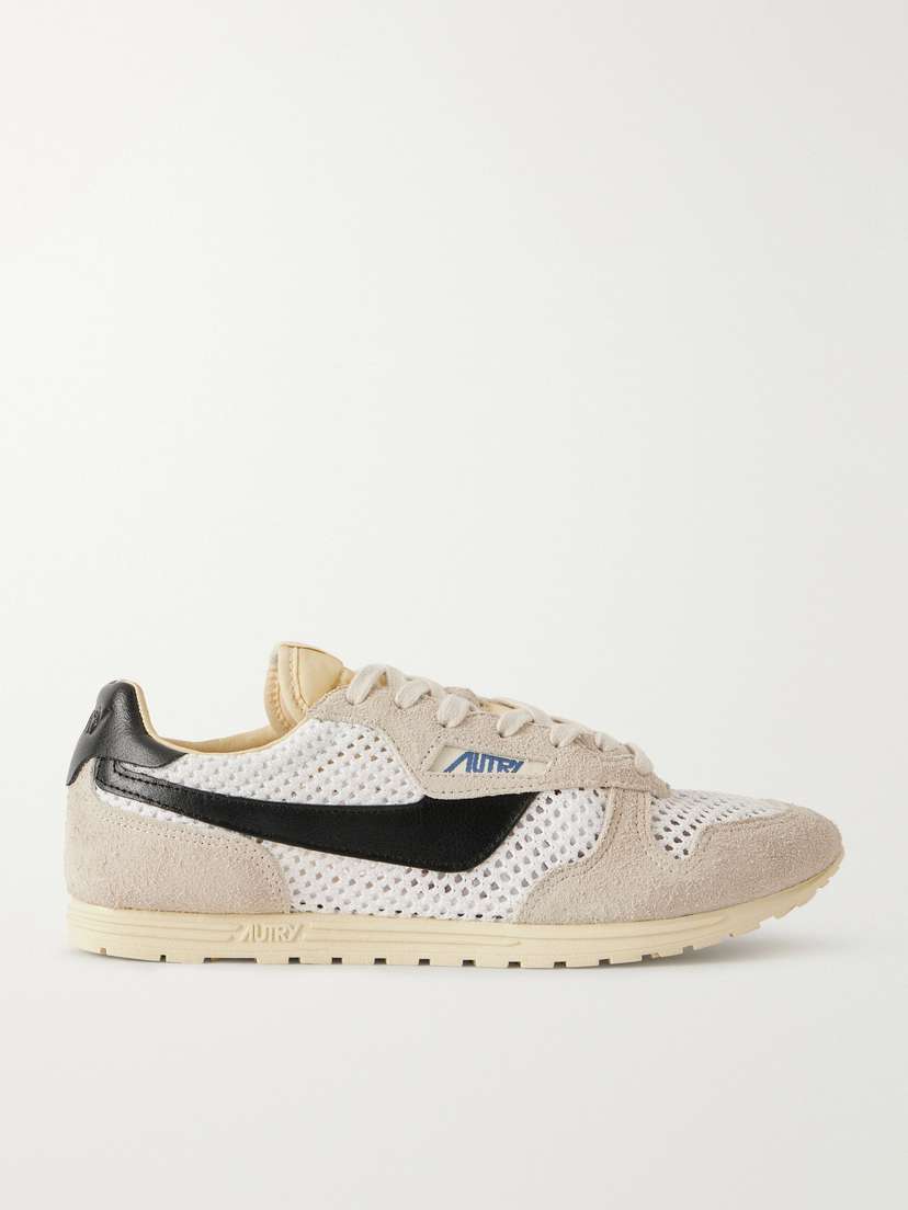 Autry Windspin Knit And Suede Sneakers