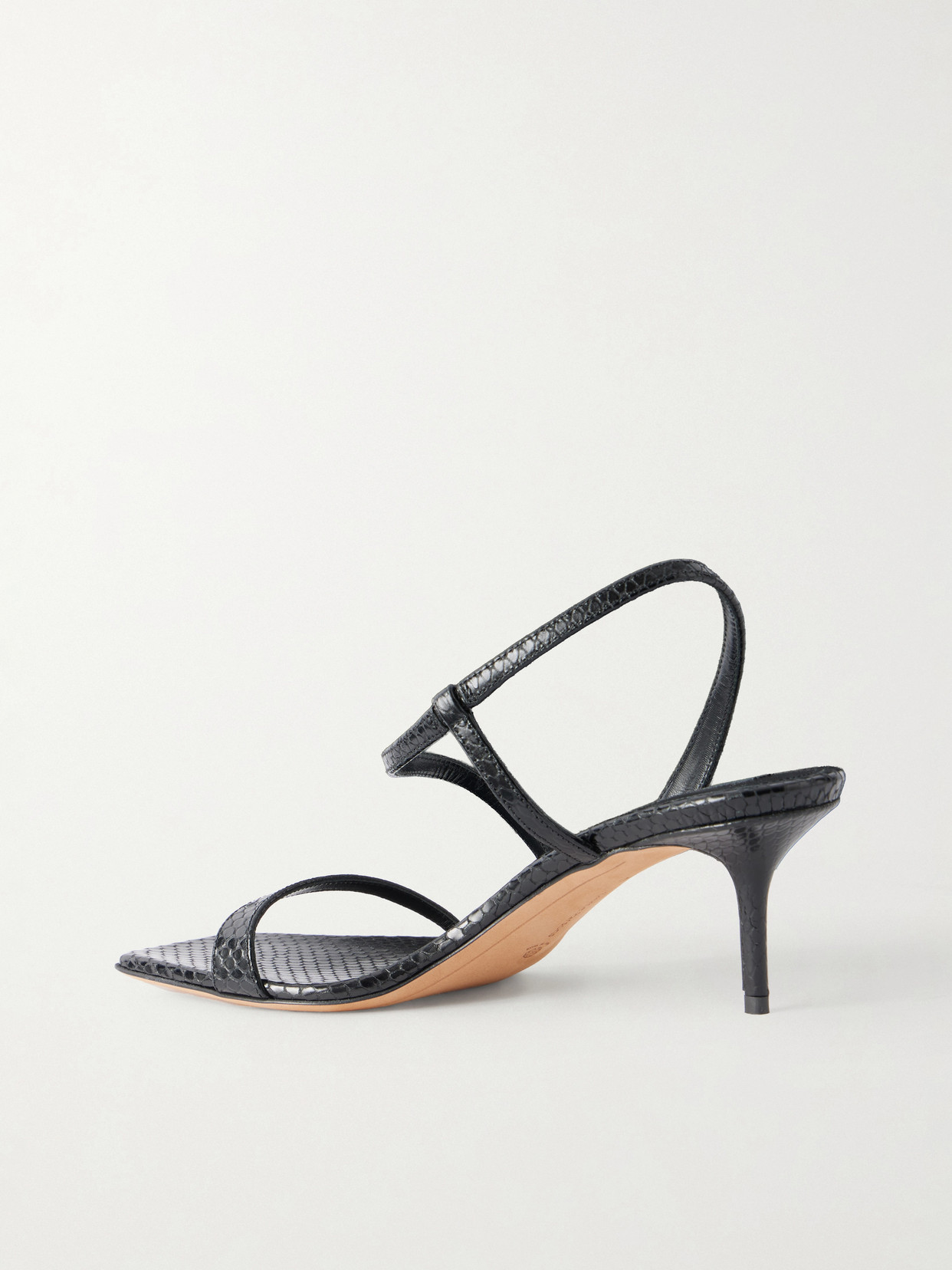 Delicat Lizard-Effect Sandals