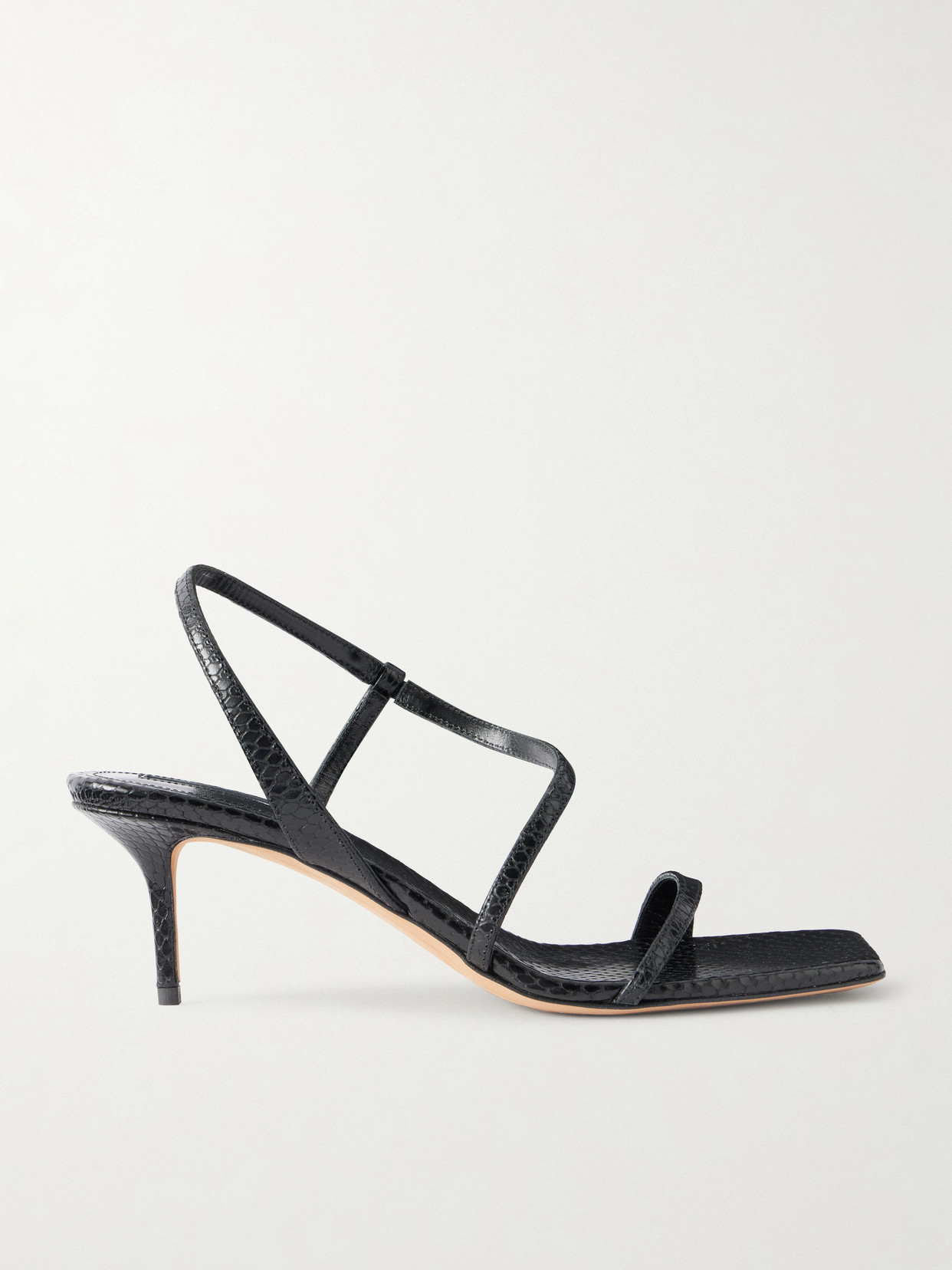 Delicat Lizard-Effect Sandals
