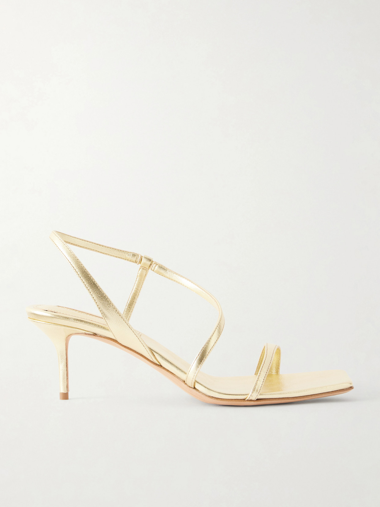 Emme Parsons Delicat Metallic Leather Sandals In Gold