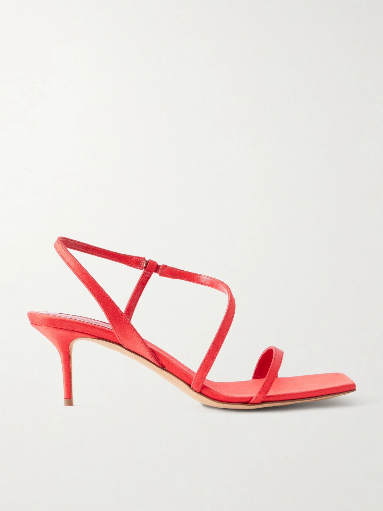 Emme Parsons Delicat Satin Pumps In Red