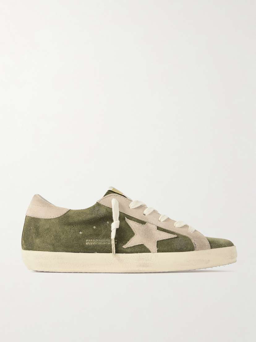 Golden Goose Super-star Distressed Suede Sneakers
