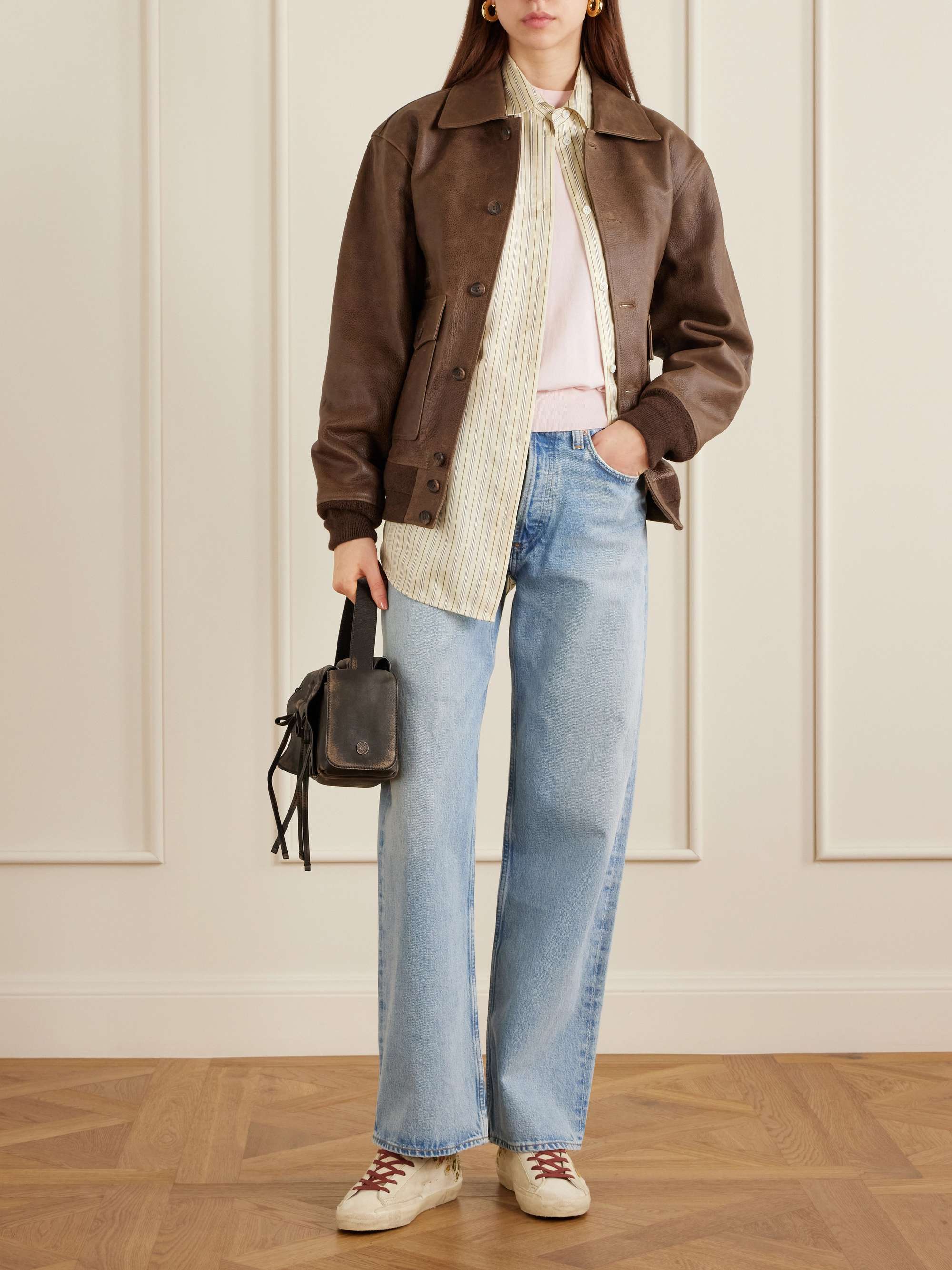 GOLDEN GOOSE Super-star suede embroidered low-top sneakers | NET-A