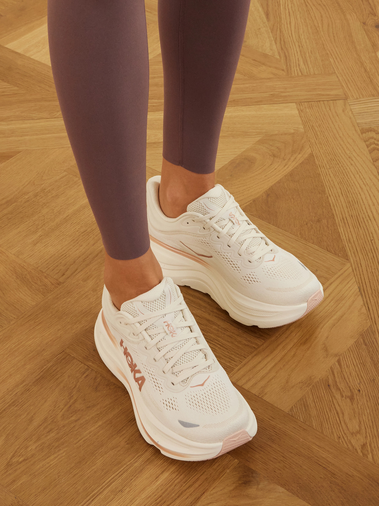 Hoka - Bondi 9 Rubber-Trimmed Sneakers