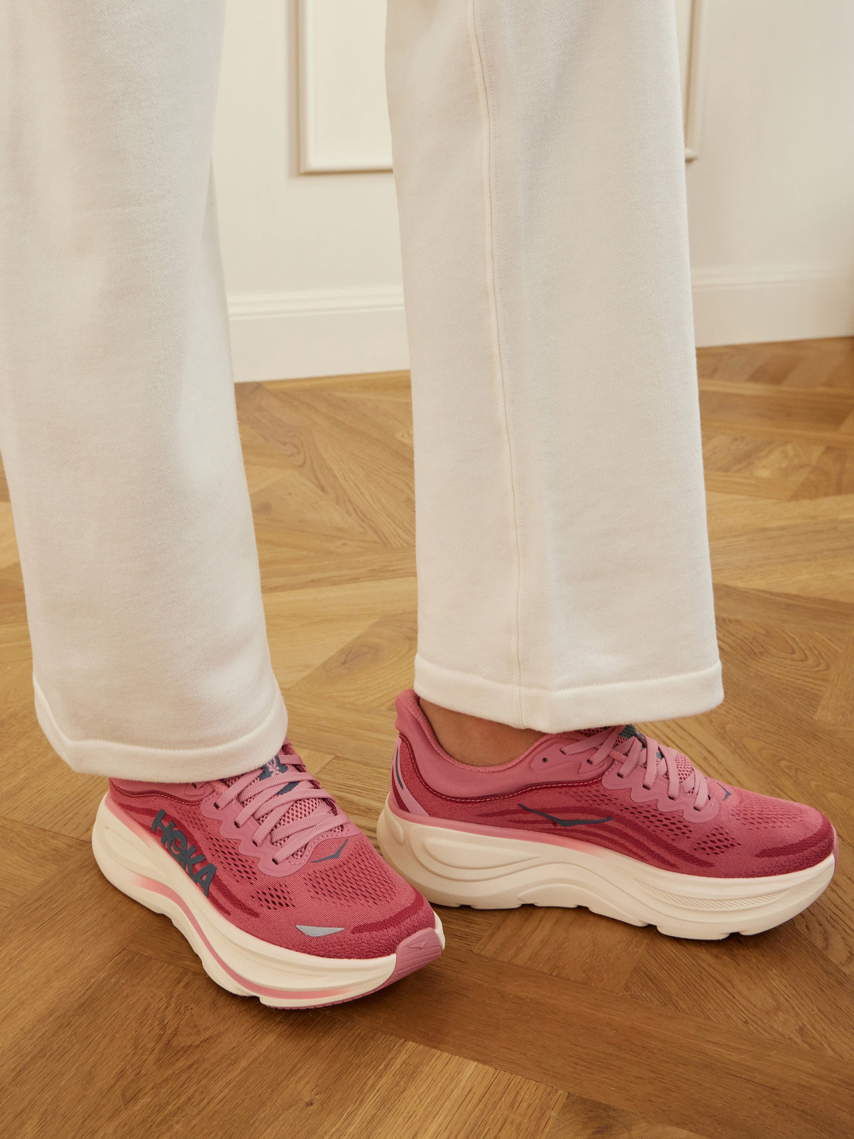 Hoka - Bondi 9 Rubber-Trimmed Sneakers