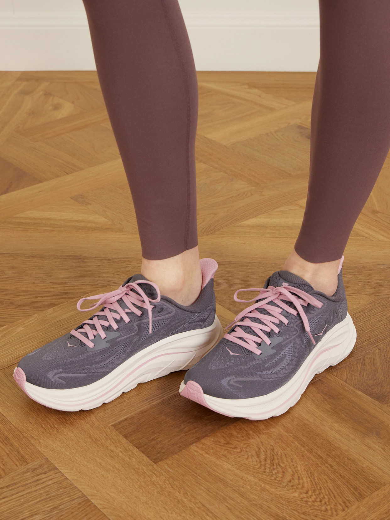 Hoka - Clifton 10 Rubber-Trimmed Jacquard-Mesh Sneakers