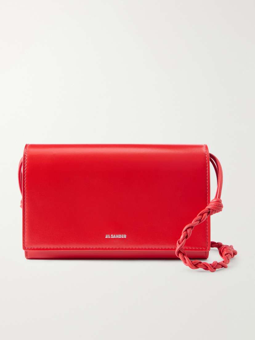 Jil Sander Tangle Leather Shoulder Bag