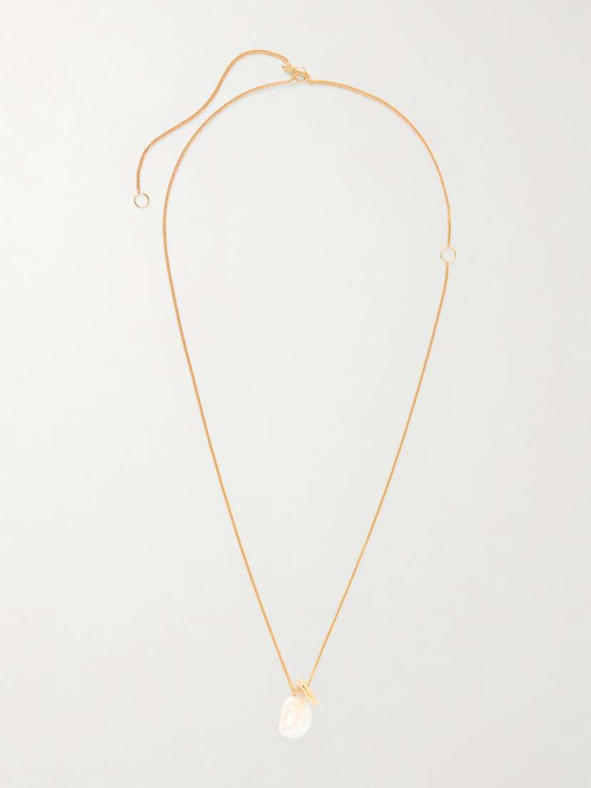 Jil Sander tone Pearl Necklace